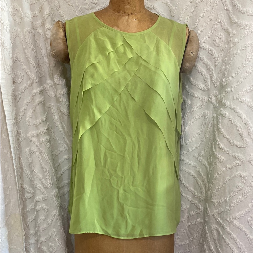 Lime Green Sleeveless Women's Top